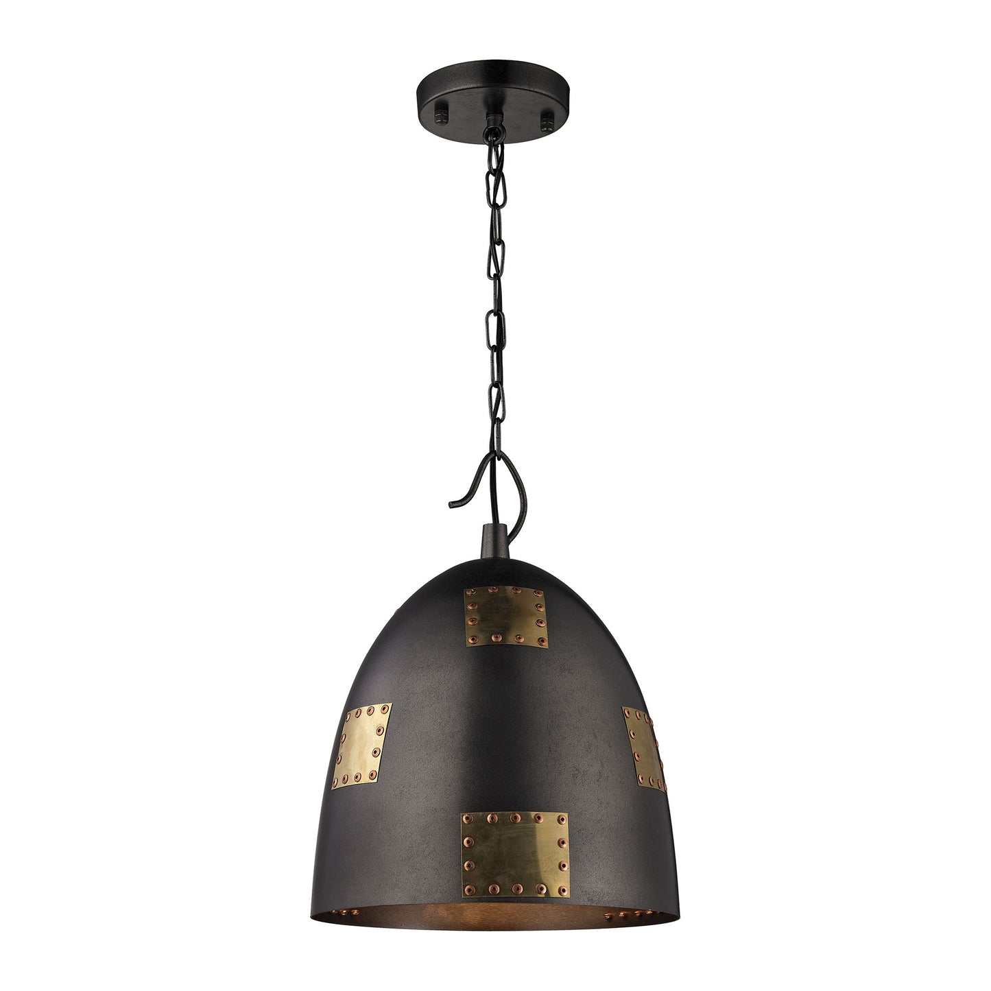 Strasburg 12'' Wide 1-Light Mini Pendant - Antique Gold