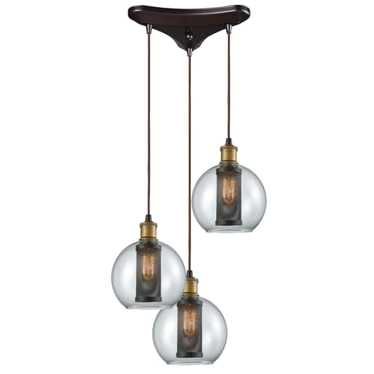 Bremington 10'' Wide 3-Light Pendant - Oil Rubbed Bronze