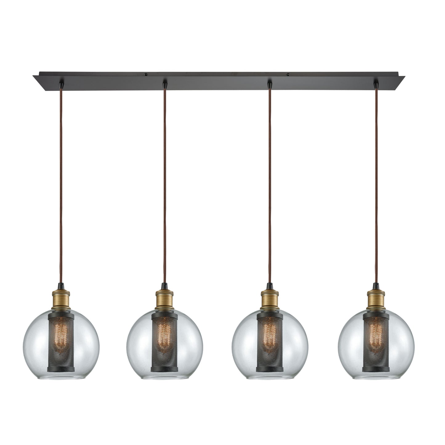 Bremington 46'' Wide 4-Light Linear Pendant - Oil Rubbed Bronze