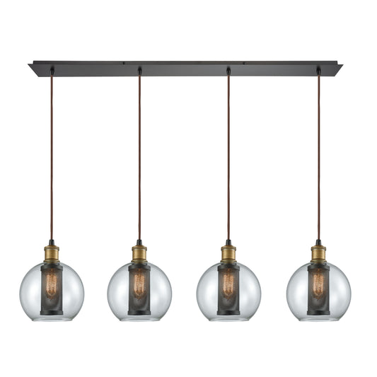 Bremington 46'' Wide 4-Light Linear Pendant - Oil Rubbed Bronze
