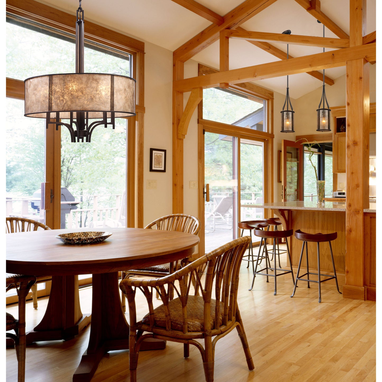 Barringer 6'' Wide 1-Light Mini Pendant - Aged Bronze