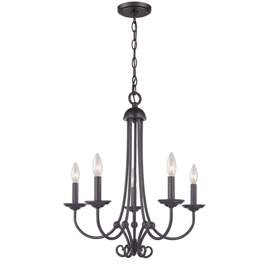 Montgomery 20'' Wide 5-Light Chandelier - Oil Rubbed Bronze
