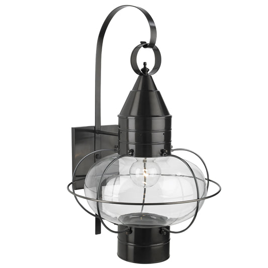 Classic Onion 24'' High 1-Light Outdoor Sconce - Black