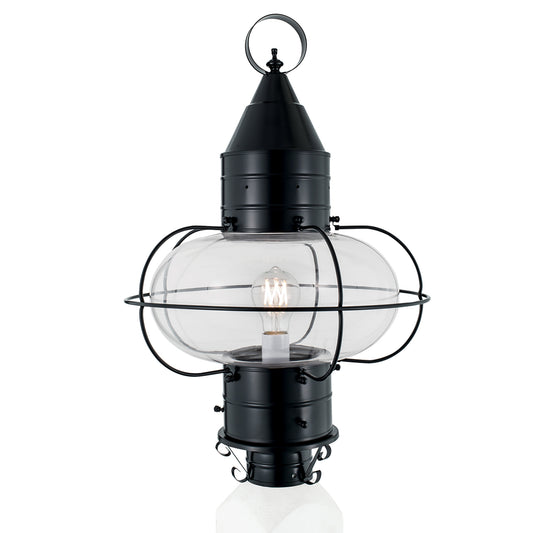 Classic Onion 22.5'' High 1-Light Outdoor Post Light - Black