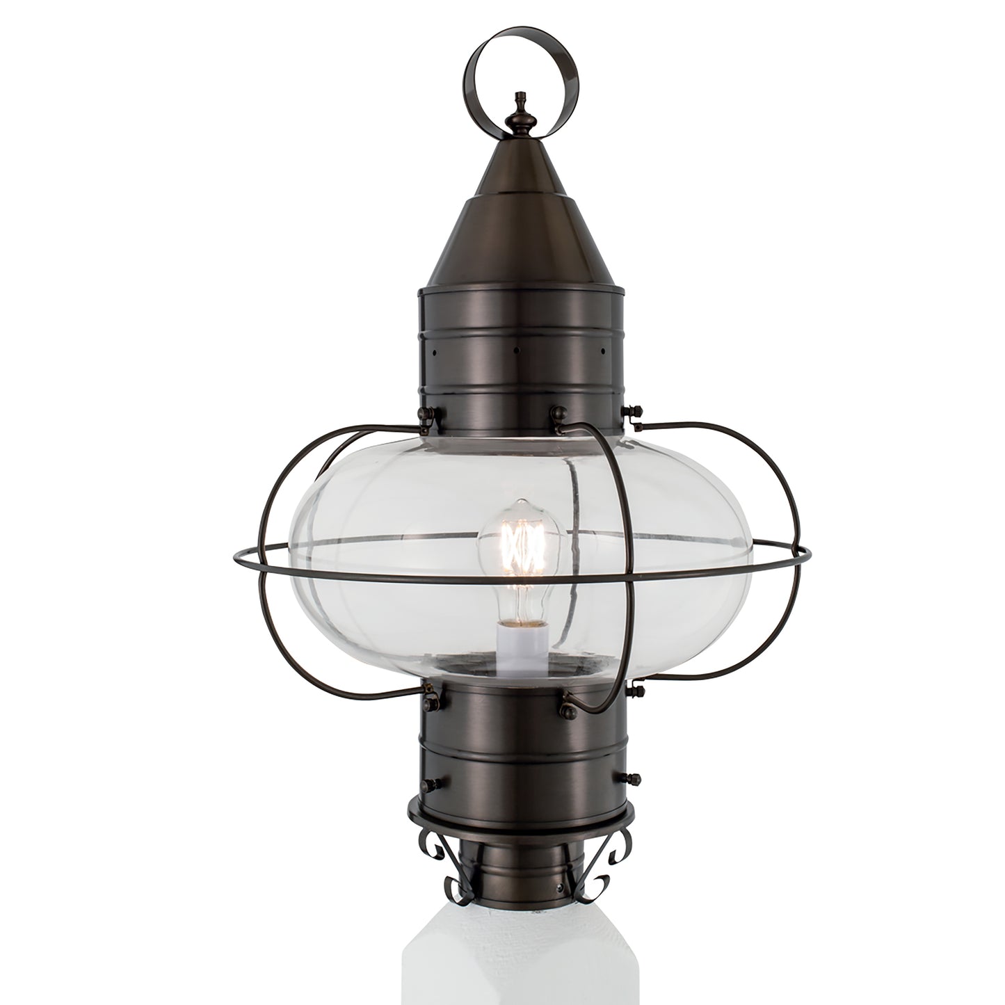 Classic Onion 22.5'' High 1-Light Outdoor Post Light - Bronze