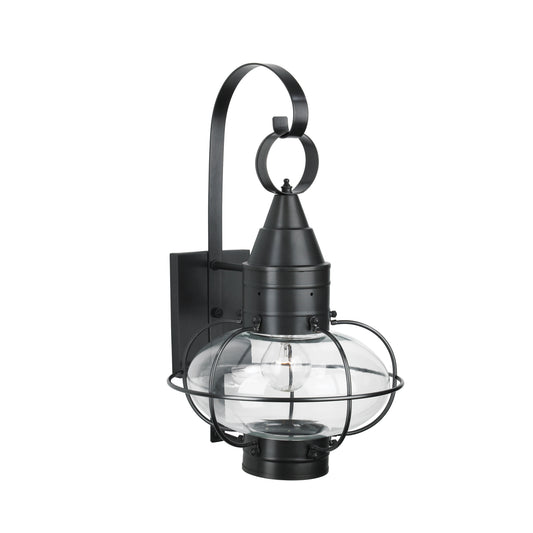 Classic Onion 18.5'' High 1-Light Outdoor Sconce - Black