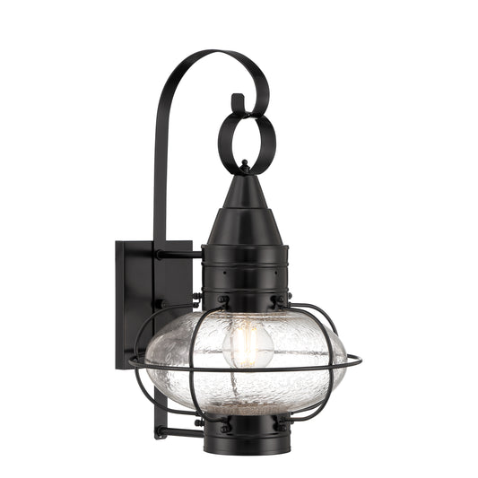 Classic Onion 18.5'' High 1-Light Outdoor Sconce - Black
