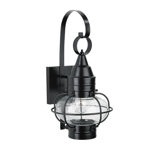 Classic Onion 16'' High 1-Light Outdoor Sconce - Black