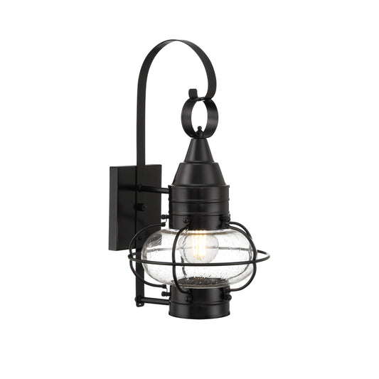 Classic Onion 16'' High 1-Light Outdoor Sconce - Black