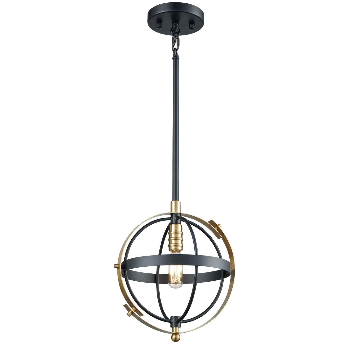 Caldwell 10'' Wide 1-Light Mini Pendant - Matte Black