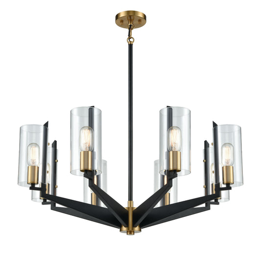 Blakeslee 33'' Wide 8-Light Chandelier - Matte Black