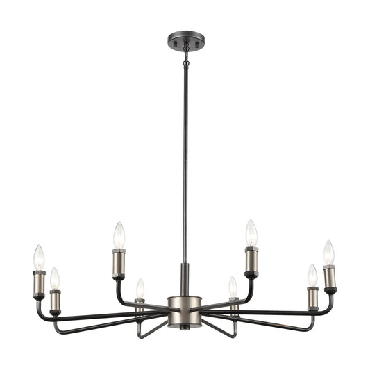 Cortlandt 36'' Wide 8-Light Chandelier - Iron