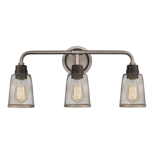 Glencoe 23'' Wide 3-Light Vanity Light - Weathered Zinc