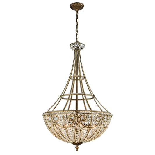 Elizabethan 22'' Wide 8-Light Chandelier - Dark Bronze