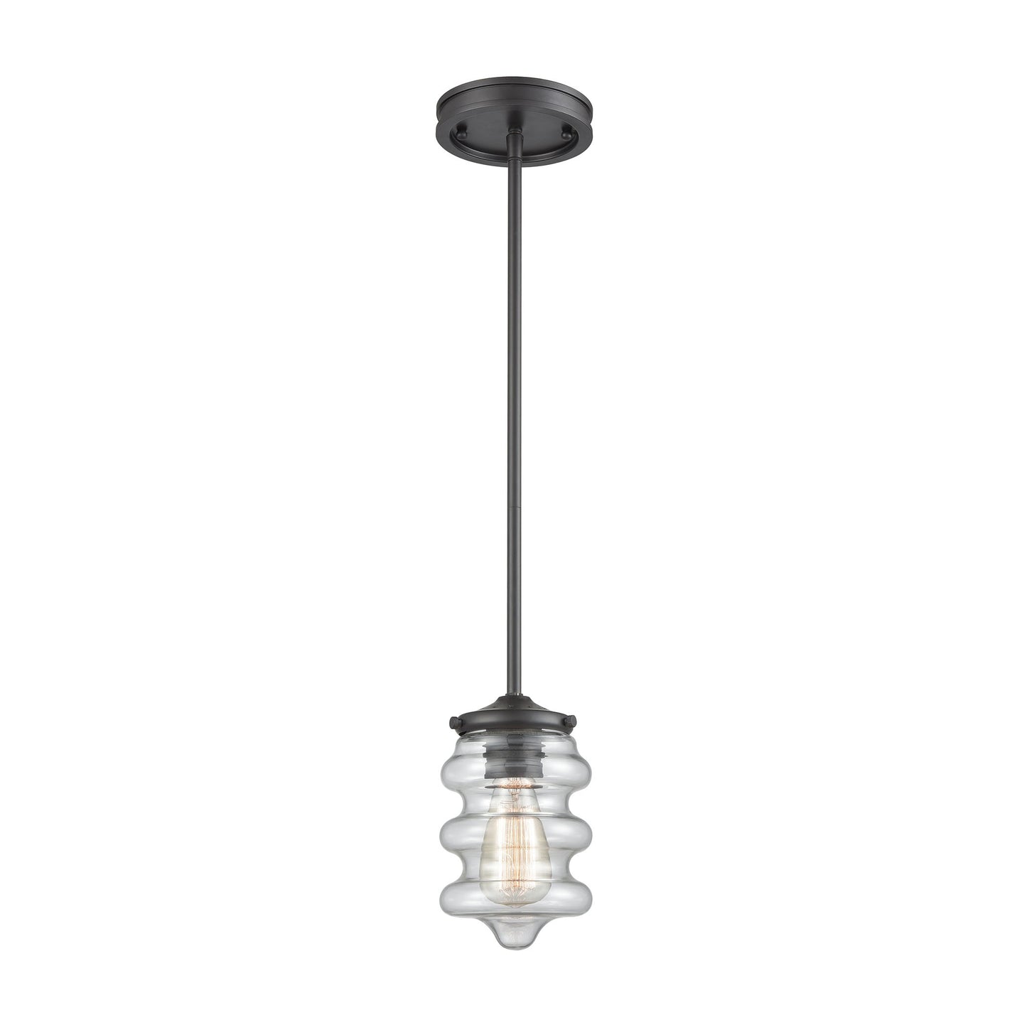 Synchronis 5'' Wide 1-Light Mini Pendant - Oil Rubbed Bronze