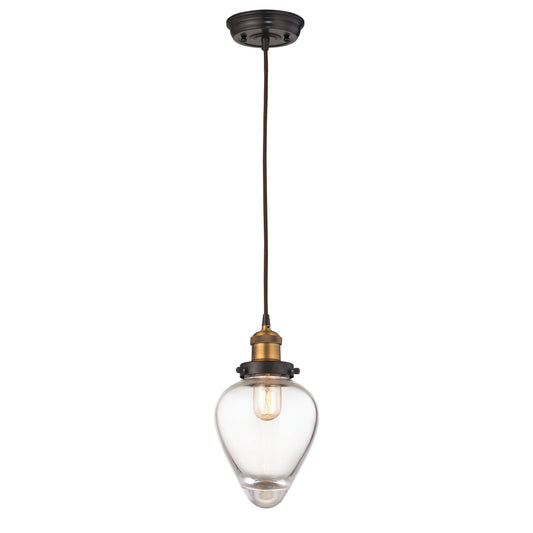 Bartram 7'' Wide 1-Light Pendant - Antique Brass
