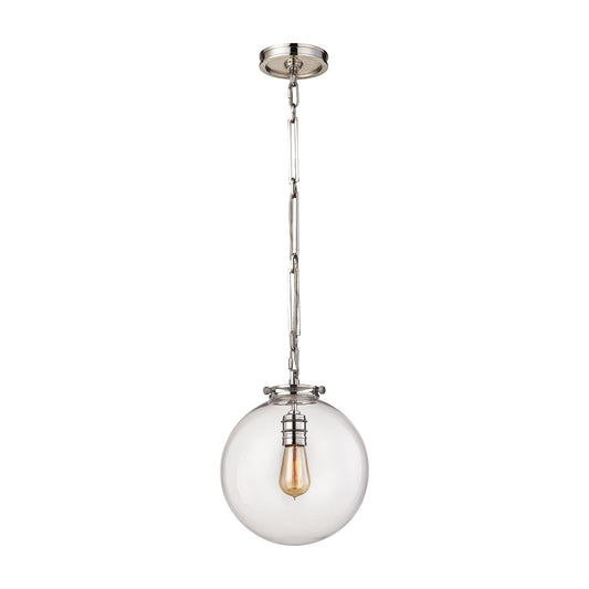 Gramercy 11'' Wide 1-Light Mini Pendant - Polished Nickel