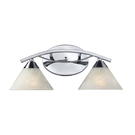 Elysburg 18'' Wide 2-Light Vanity Light - Polished Chrome