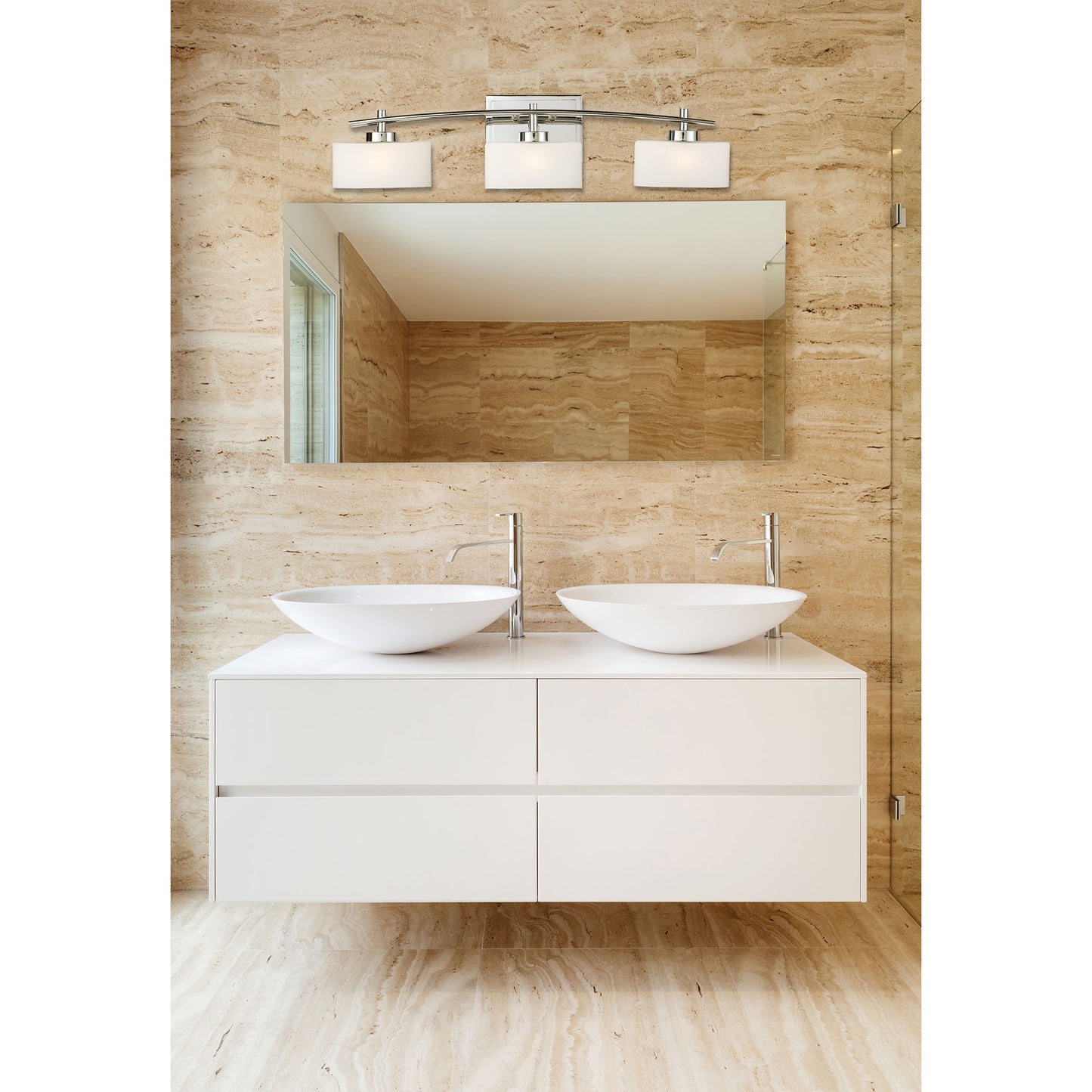 Eastbrook 29'' Wide 3-Light Vanity Light - Polished Chrome