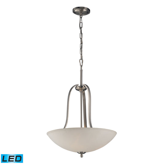 Mayfield 19'' Wide 3-Light Pendant - Brushed Nickel - Includes LED Bulbs