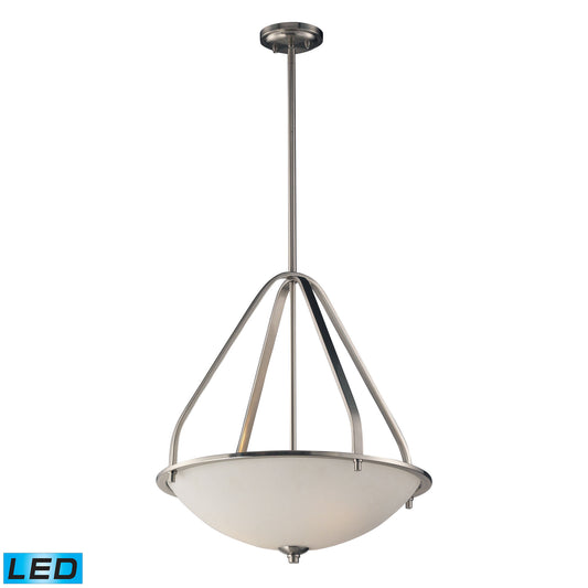 Mayfield 21'' Wide 3-Light Pendant - Brushed Nickel - Includes LED Bulbs