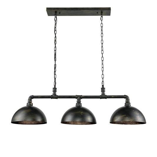 Mulvaney 49'' Wide 3-Light Linear Chandelier - Black