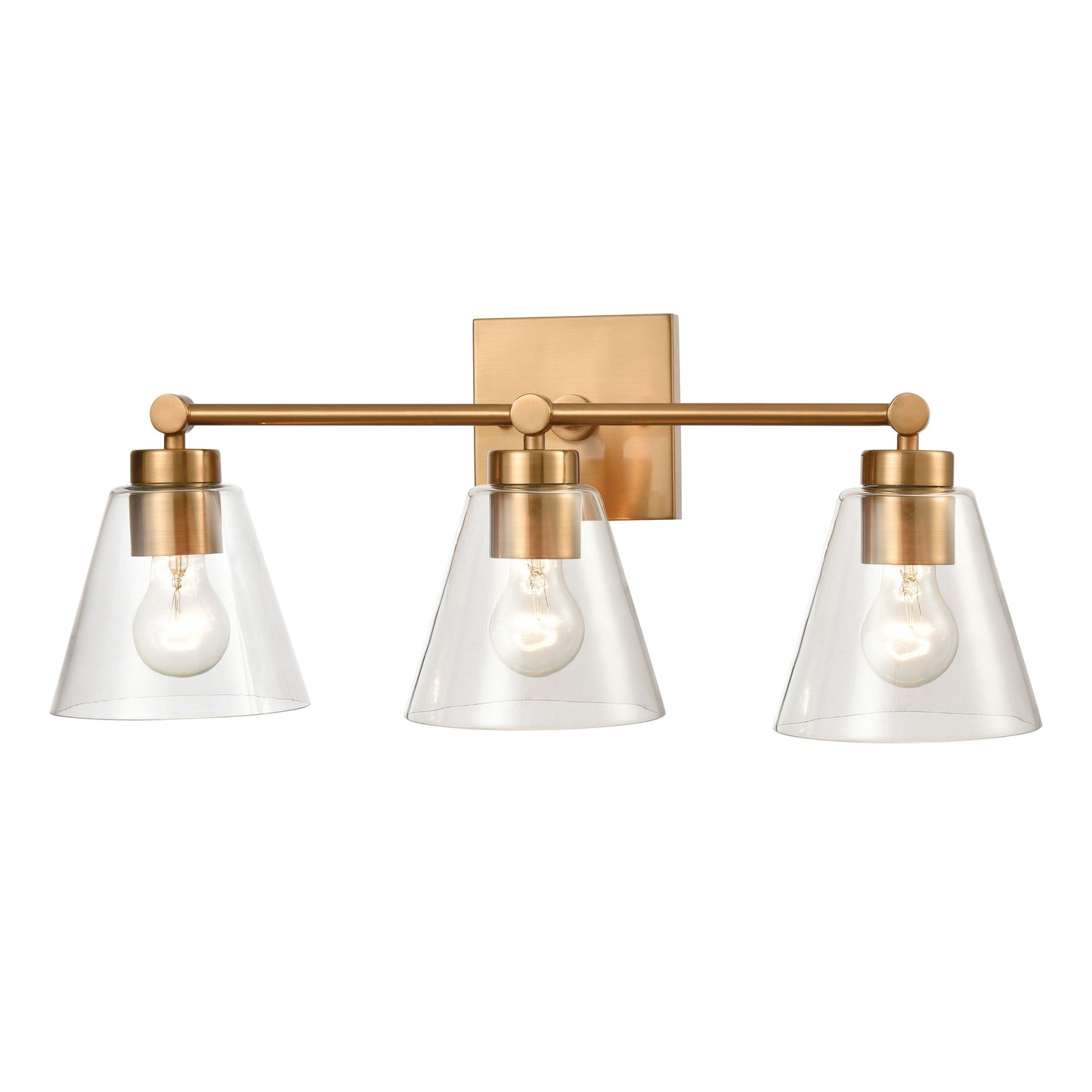 East Point 24'' Wide 3-Light Vanity Light - Satin Brass