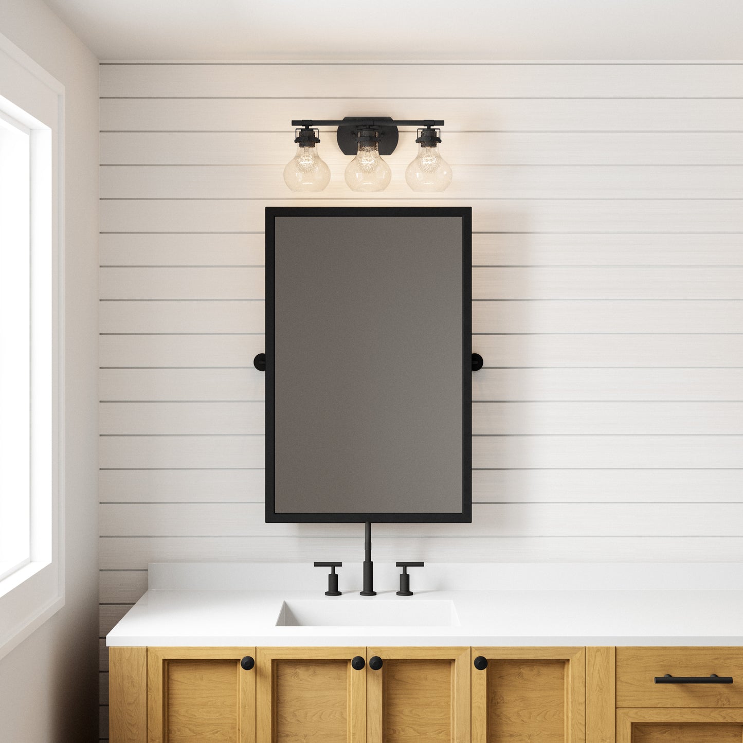 Salamanca 21'' Wide 3-Light Vanity Light - Matte Black