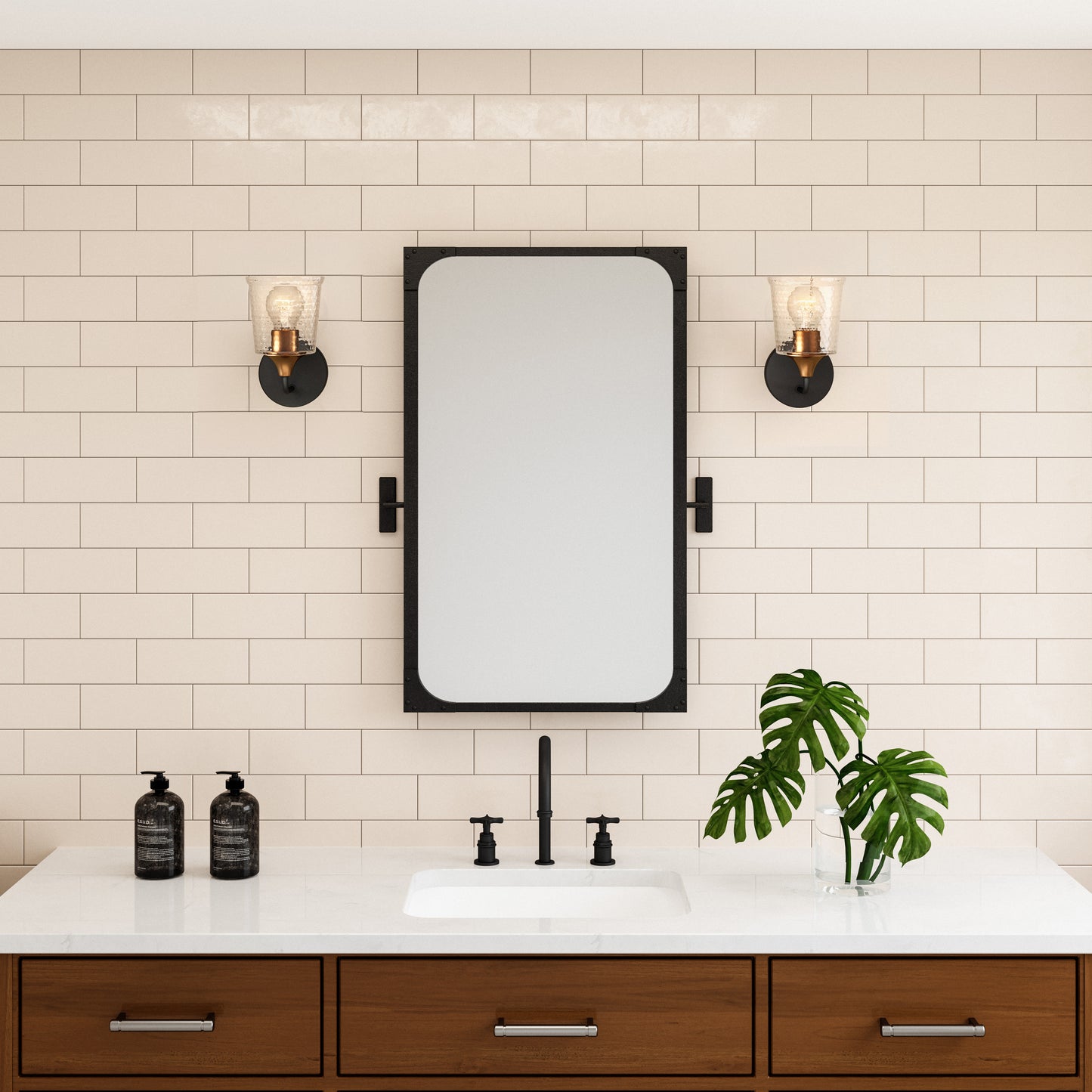 Hamy 5'' Wide 1-Light Vanity Light - Matte Black