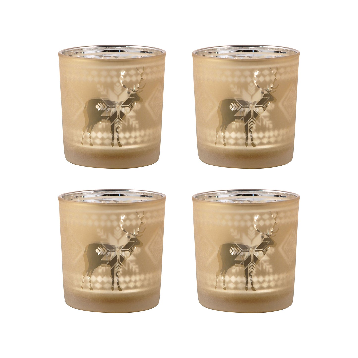 Reindeer Votive Holder - Set of 2