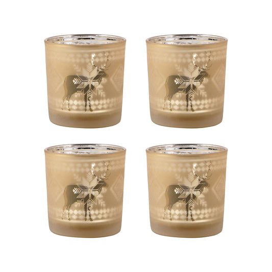 Reindeer Votive Holder - Set of 2