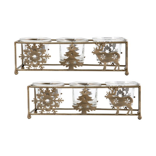 Heartland Candleholders - Gold Set of 2
