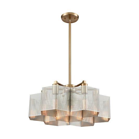 Compartir 20'' Wide 7-Light Chandelier - Polished Nickel