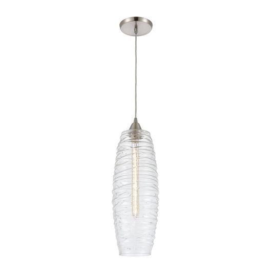 Liz 6'' Wide 1-Light Mini Pendant - Satin Nickel