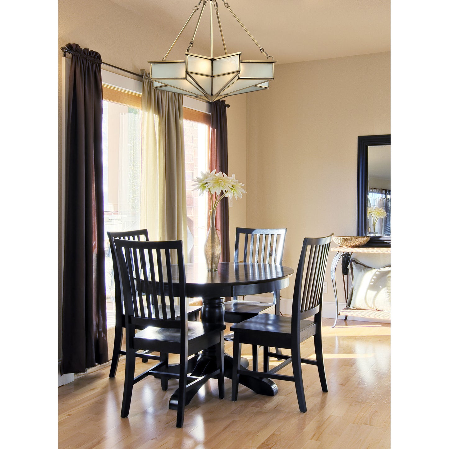 Decostar 25'' Wide 4-Light Chandelier - Brushed Brass