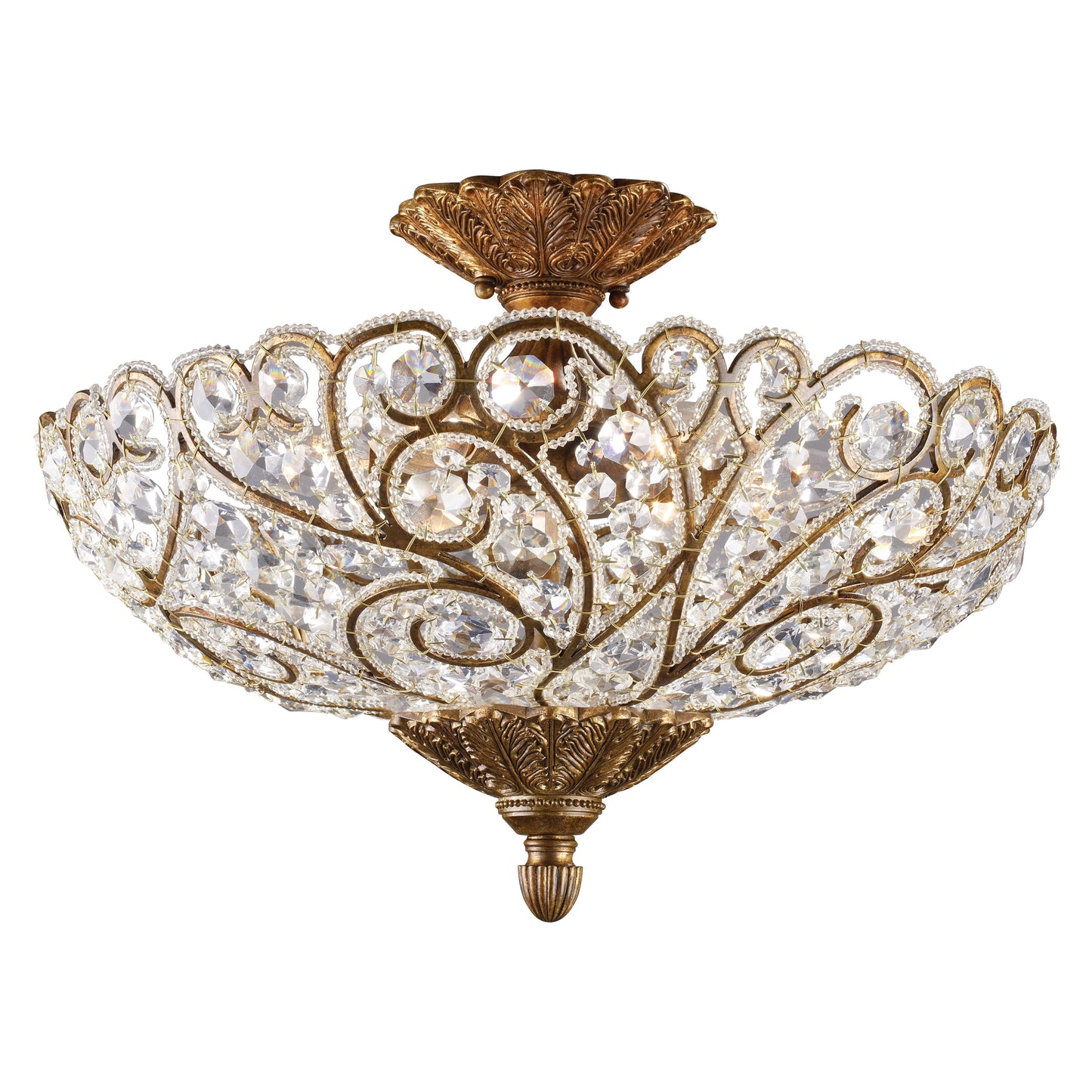 Seneca 20'' Wide 6-Light Semi Flush Mount - Spanish Bronze