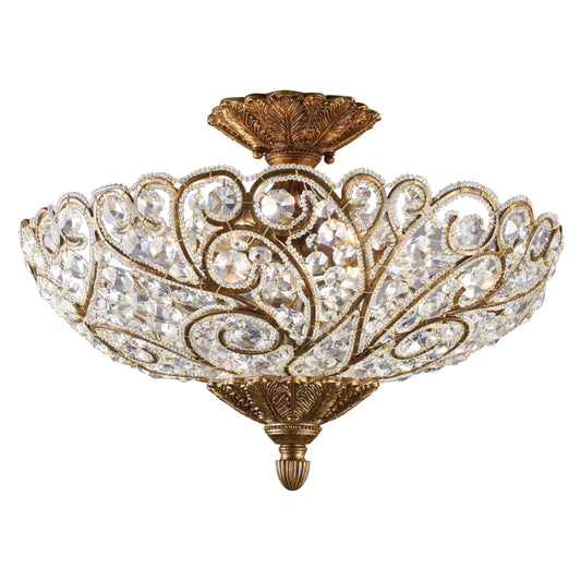 Seneca 20'' Wide 6-Light Semi Flush Mount - Spanish Bronze
