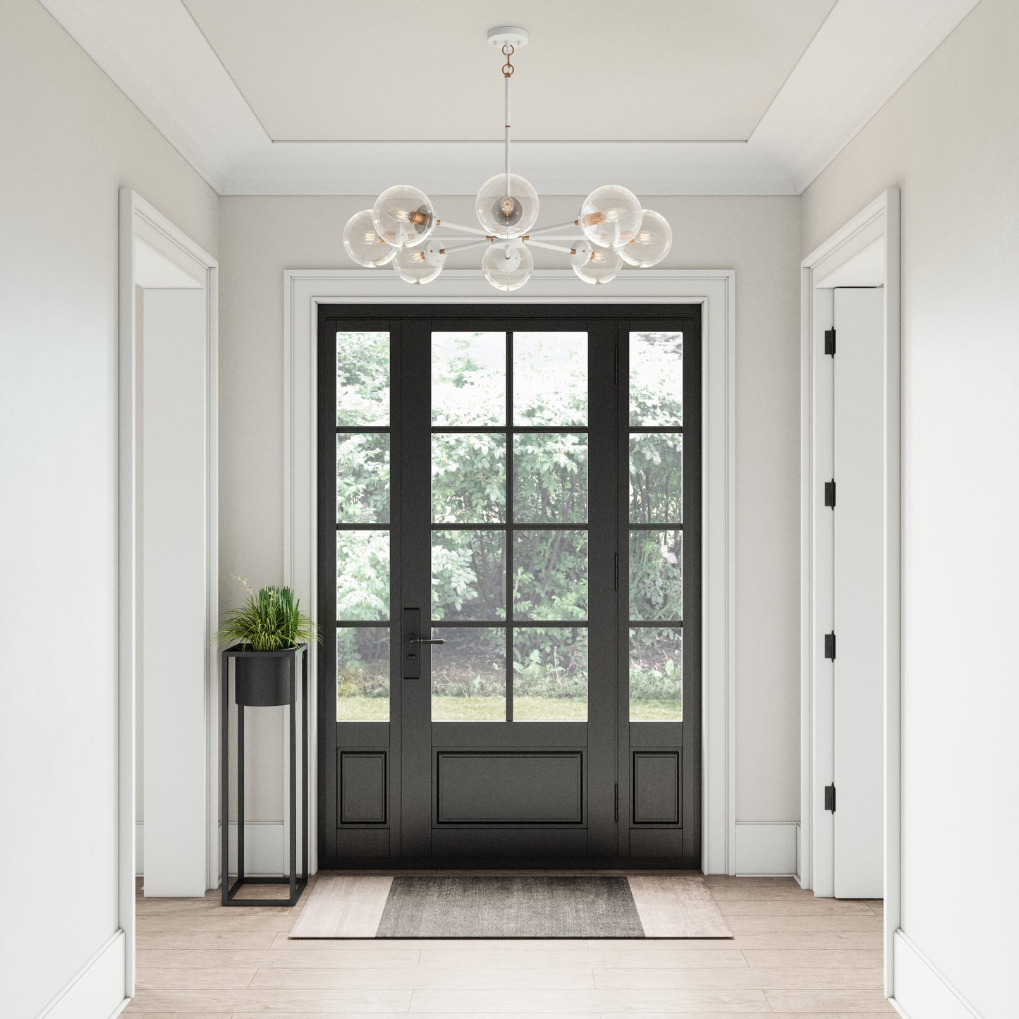 Boudreaux 36'' Wide 8-Light Chandelier - Matte White