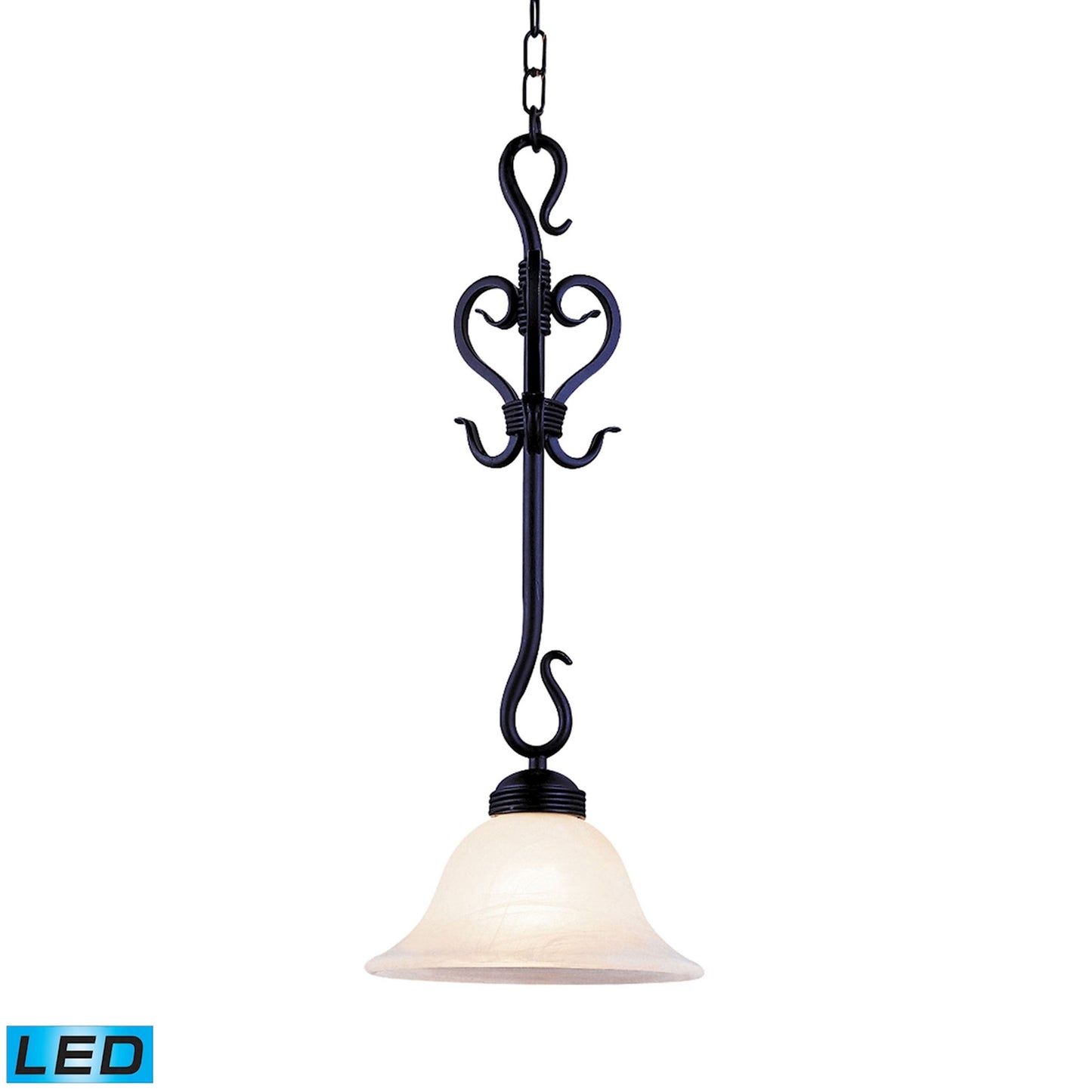 Buckingham 10'' Wide 1-Light Mini Pendant - Matte Black - Includes LED Bulb