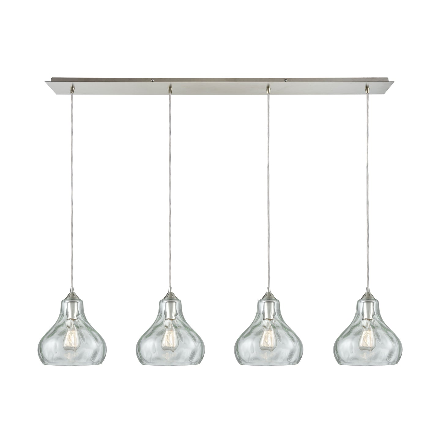 Belmont 46'' Wide 4-Light Linear Pendant - Satin Nickel