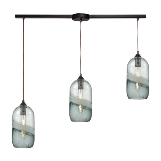 Sutter Creek 38'' Wide 3-Light Slim Linear Pendant - Oil Rubbed Bronze