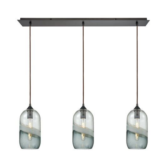Sutter Creek 36'' Wide 3-Light Linear Pendant - Oil Rubbed Bronze
