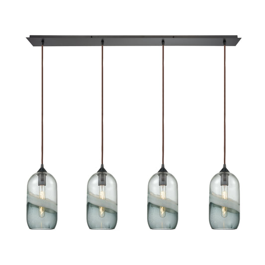 Sutter Creek 46'' Wide 4-Light Linear Pendant - Oil Rubbed Bronze