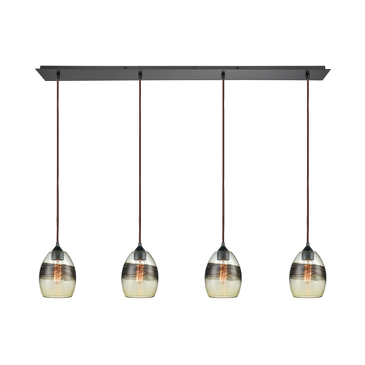 Whisp 46'' Wide 4-Light Linear Pendant - Oil Rubbed Bronze