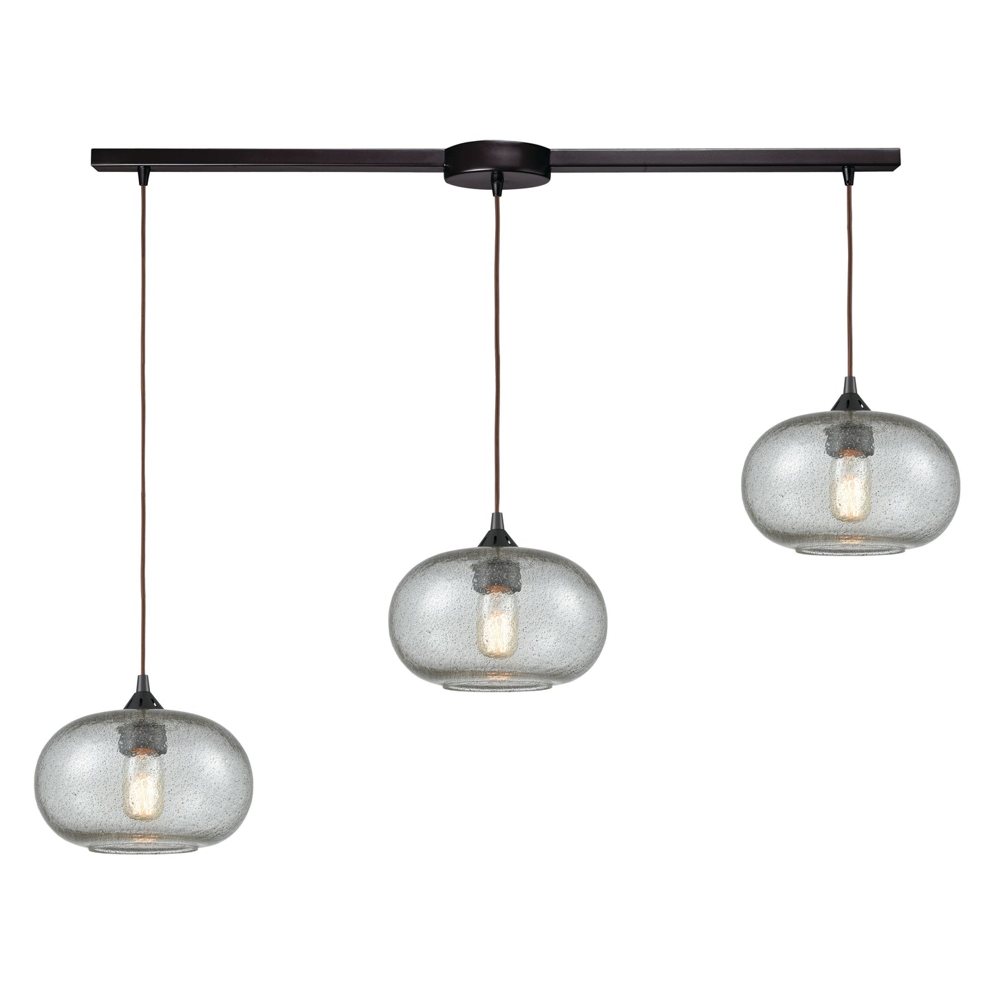 Volace 38'' Wide 3-Light Slim Linear Pendant - Oil Rubbed Bronze