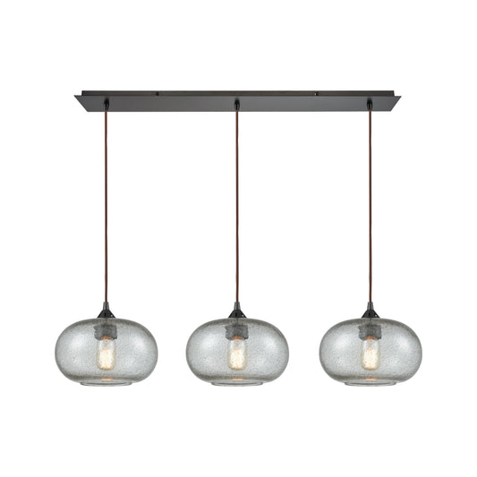 Volace 36'' Wide 3-Light Linear Pendant - Oil Rubbed Bronze