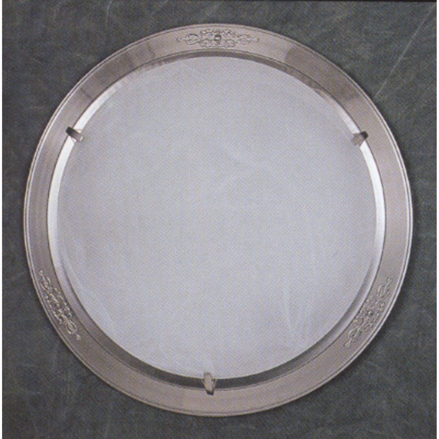 14'' Wide 2-Light Flush Mount - White Swirl with Satin Pewter
