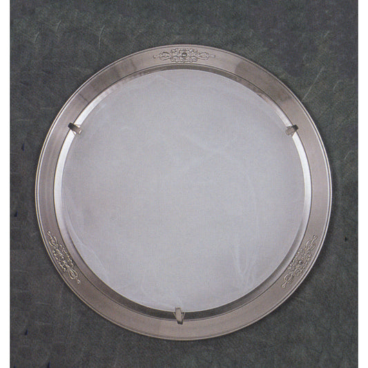 17'' Wide 3-Light Flush Mount - Satin Pewter