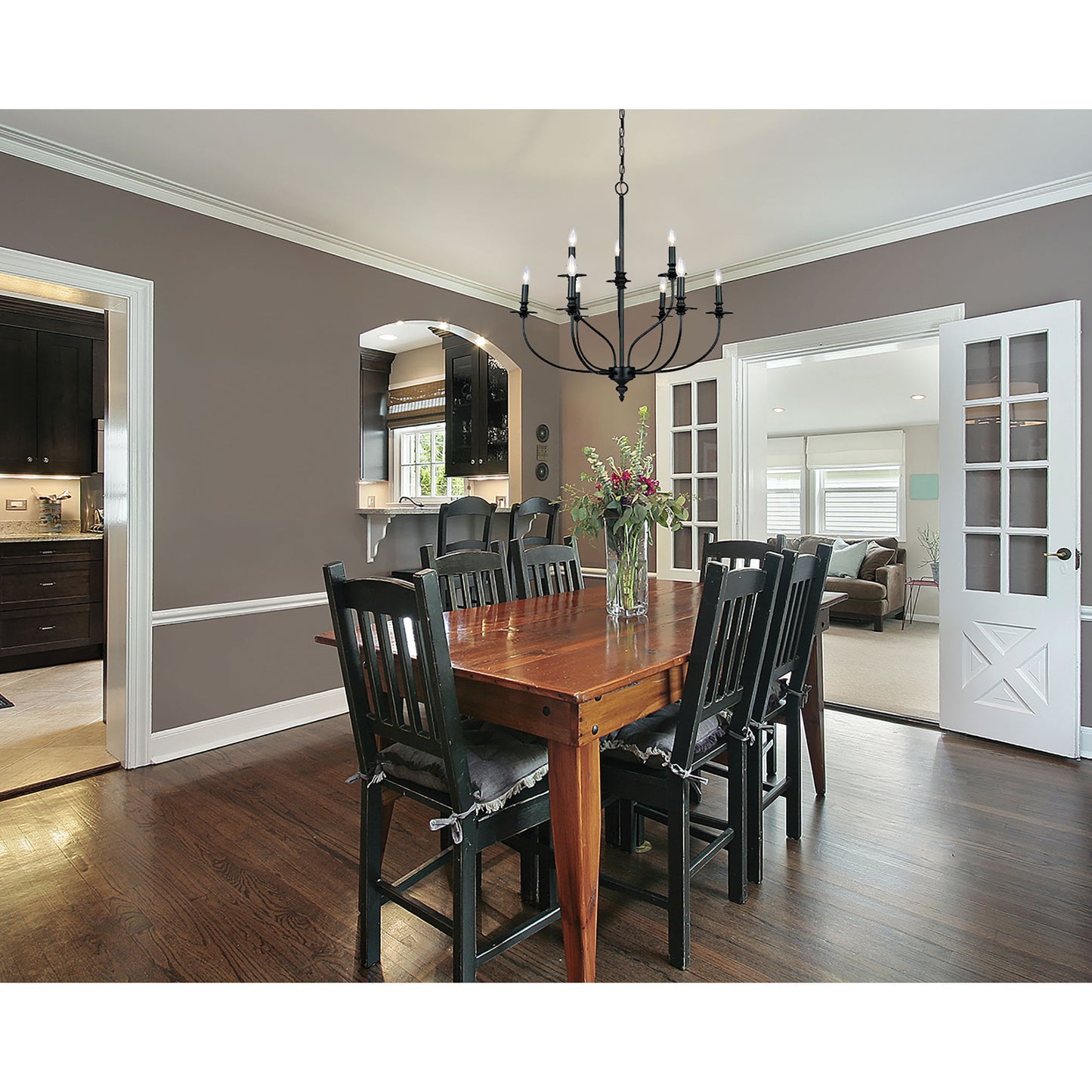 Hartford 29'' Wide 9-Light Chandelier - Oil Rubbed Bronze