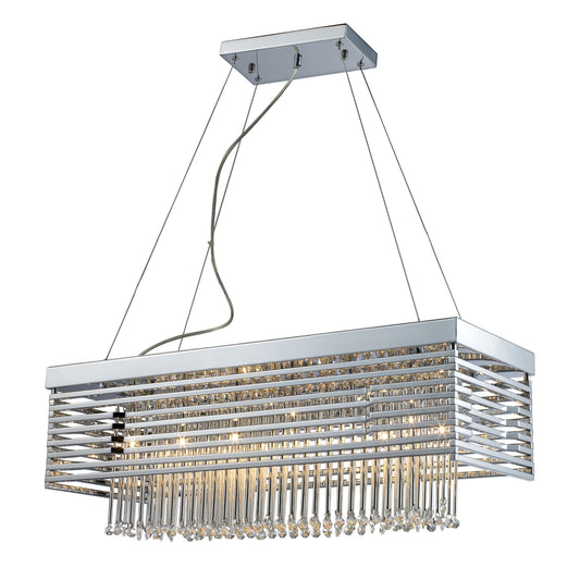 Cortina 11'' Wide 12-Light Chandelier - Polished Chrome with Crystal